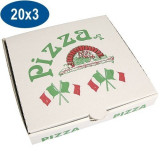 Boite pizza en carton   20x20x3 cm