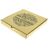 Boîte Pizza Super Kraft brun 26x26x4 cm