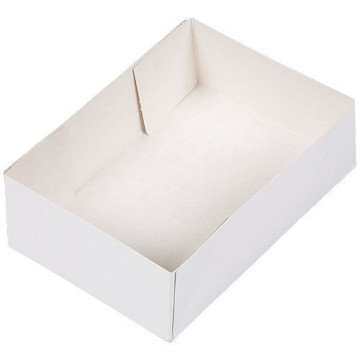Caissette pâtissière carton blanche 16x12x5 cm