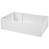 Caissette pâtissière carton blanche 22x14x6 cm