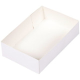 Caissette pâtissière carton blanche 26x16,7x7 cm