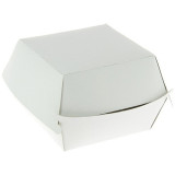 Boîte hamburger carton blanche 97x97x70 mm ingraissable
