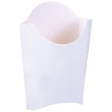 Pochette frites en carton blanc 140 g