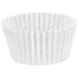 Caissette plissée ronde papier blanc n°4