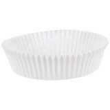 Caissette plissée ronde papier blanc 70x20 mm