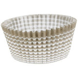 Caissette plissée ronde papier bistre n°7