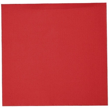 Serviette double point rouge 38x38 cm ***