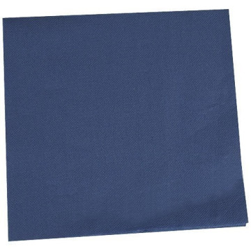 Serviette double point bleu navy 38x38 cm