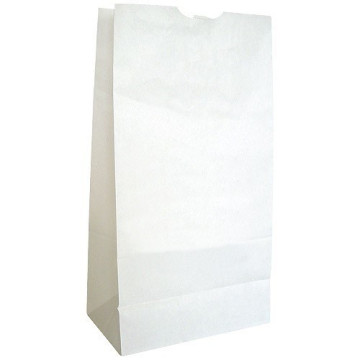 Sac SOS kraft blanc 60g/m2 18x11x34 cm