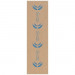 SAC PAIN TRANCHE PAPIER KR.BRUN 170+70x500mm IMP.PPT BLEU X250