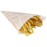 Cône papier journal fish and chips PM